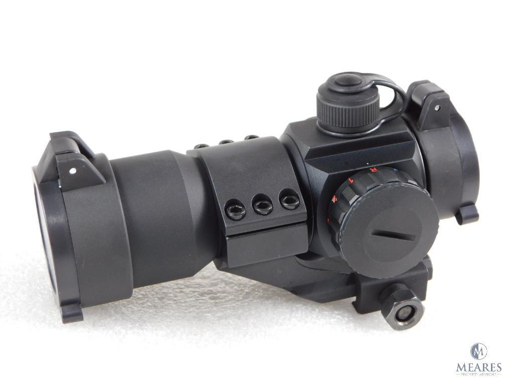 New NcStar Red Dot Sight With Adjustable Brightness And Cantilever Weaver Mount