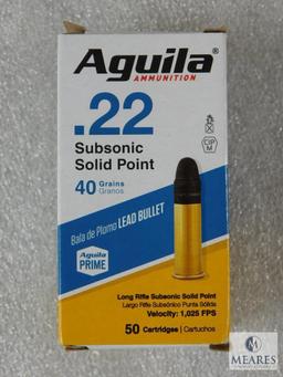 400 Rounds Aguila .22 Long Rifle Subsonic Ammo 40 Grains