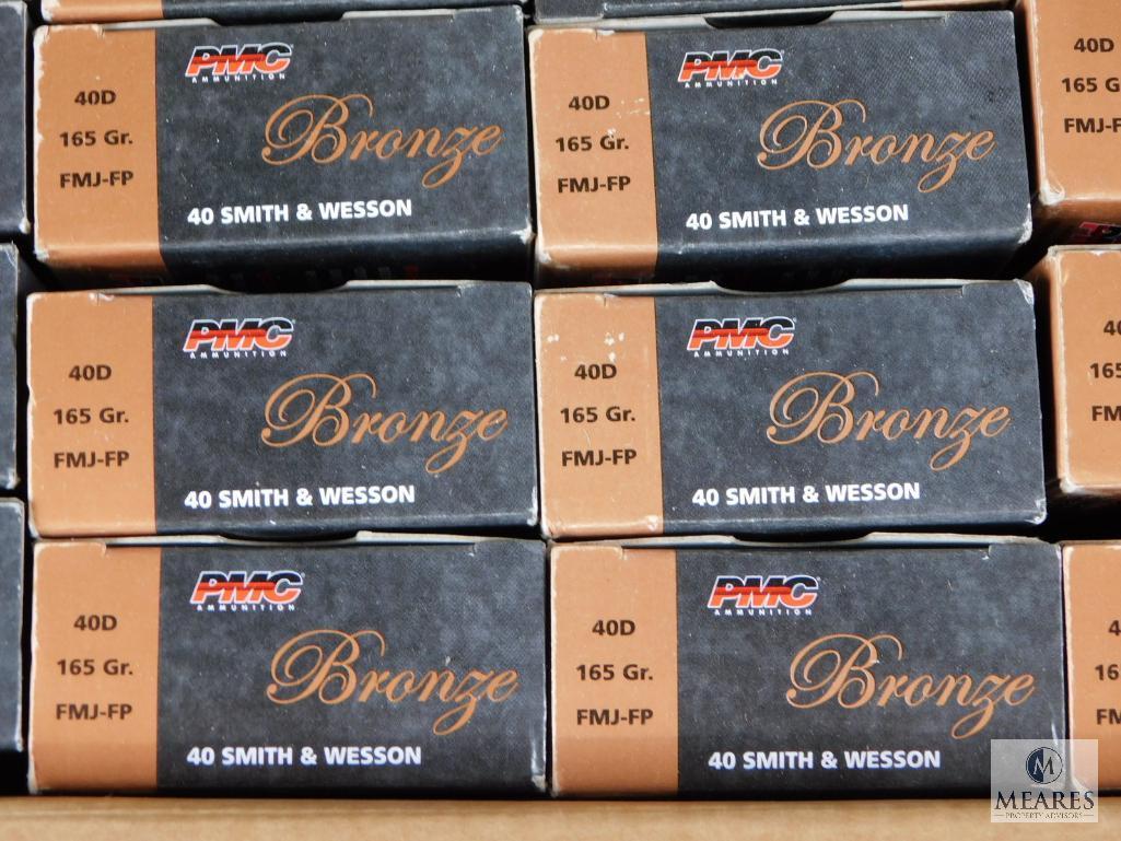 1000 Rounds PMC .40 S&W Ammo 165 Grain FMJ (Full Case)