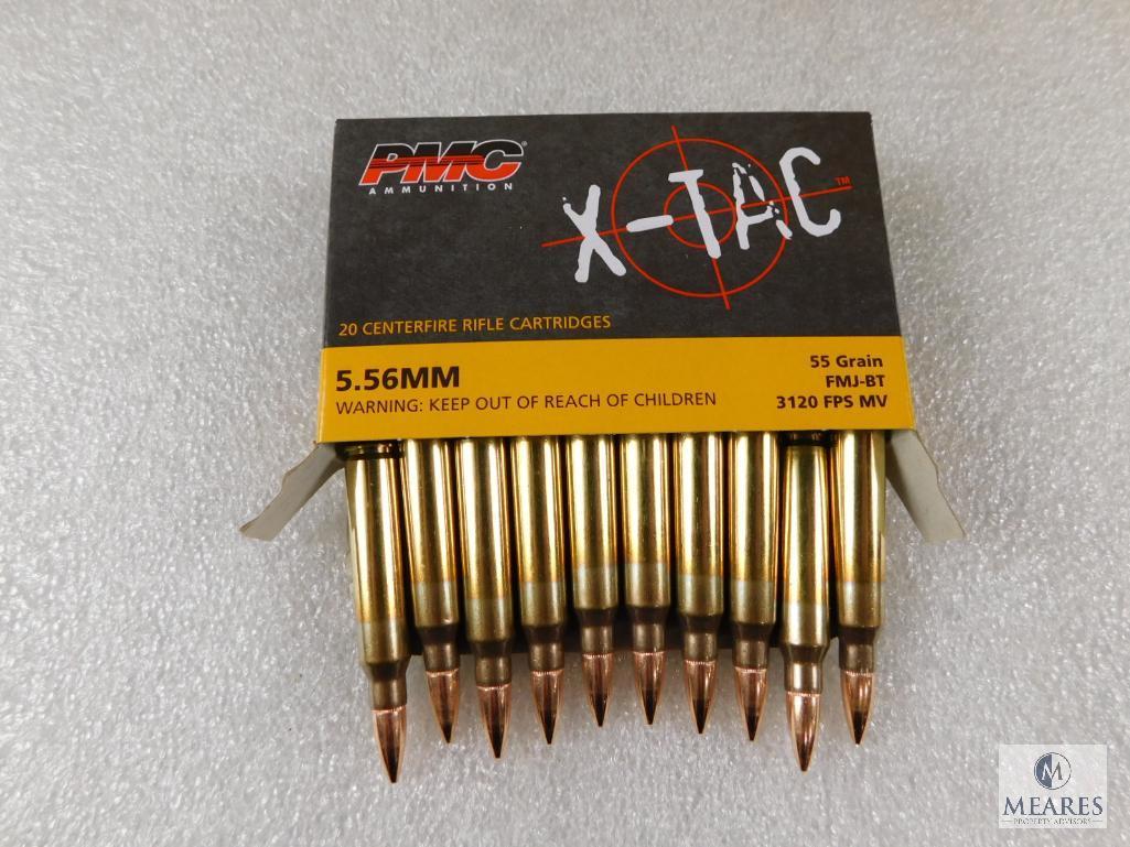 1000 Rounds PMC X-tac 5.56 Ammo 55 Grain FMJ Boat TAIL (Full Case)