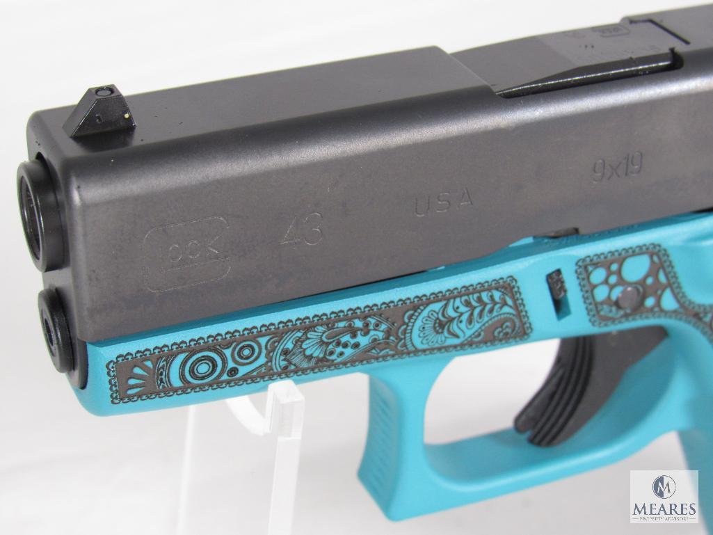 New Glock 43 "Tiffany & Paisley" 9mm Semi-Auto Pistol