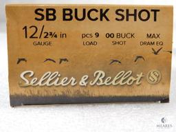 75 Rounds S&B 12 Gauge Buckshot 2 3/4" 00 Buck