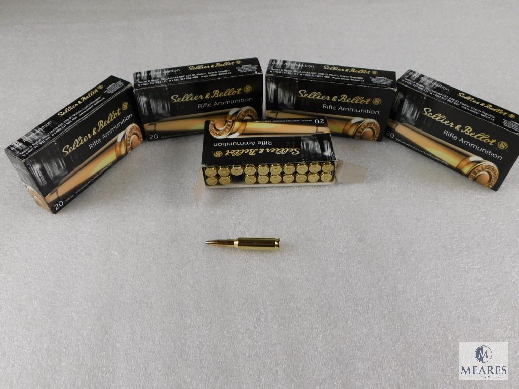 100 Rounds S&B 6.5 Creedmoor Ammo. 140 Grain SP