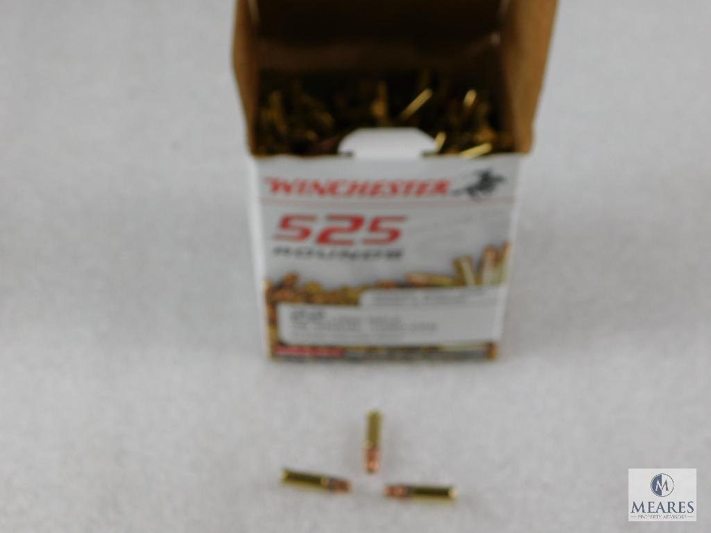 525 Rounds Winchester .22 Long Rifle Ammo. 36 Grain Copper Plated Hollow Point