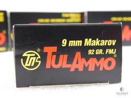250 Rounds 9mm Makarov Ammo. 92 Grain FMJ
