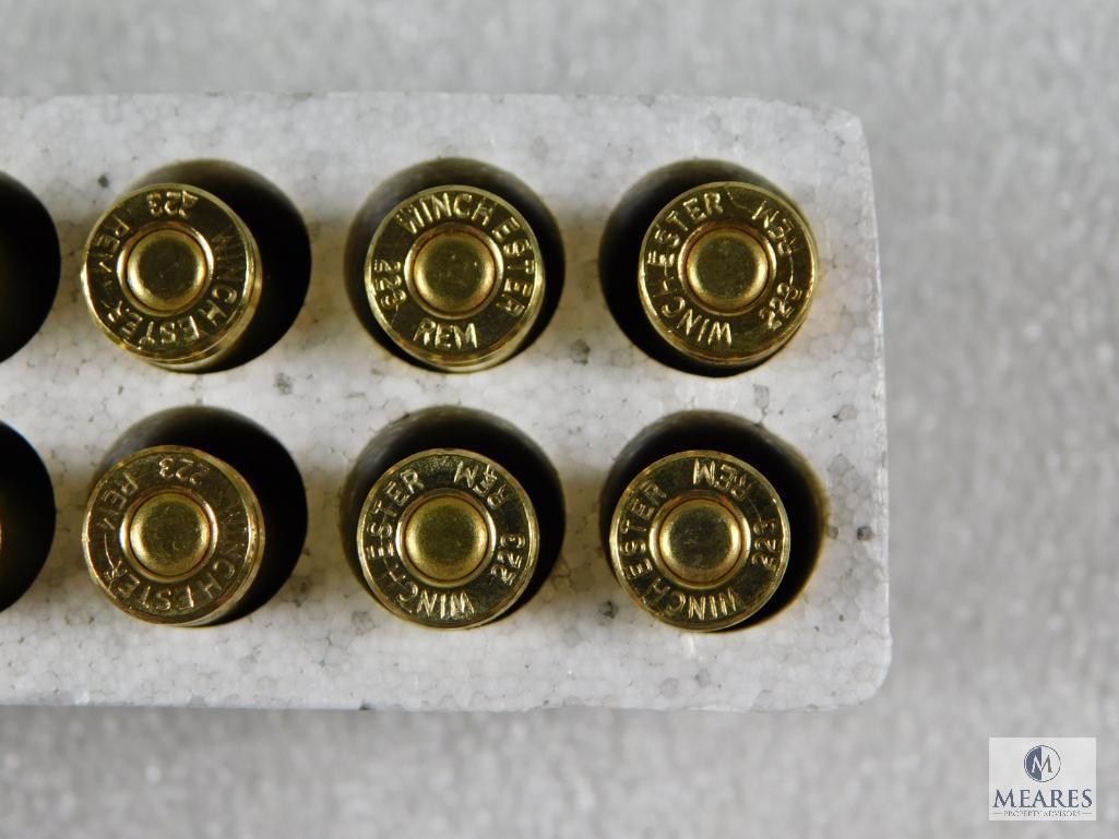 40 Rounds Winchester .223 Remington Ammo. 55 Grain Jacketed Soft Point Varmint