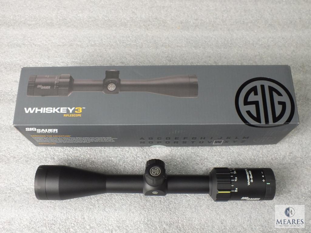 New Sig Sauer Whiskey 3 Rifle Scope. 3-9x40mm With Quadplex Reticle