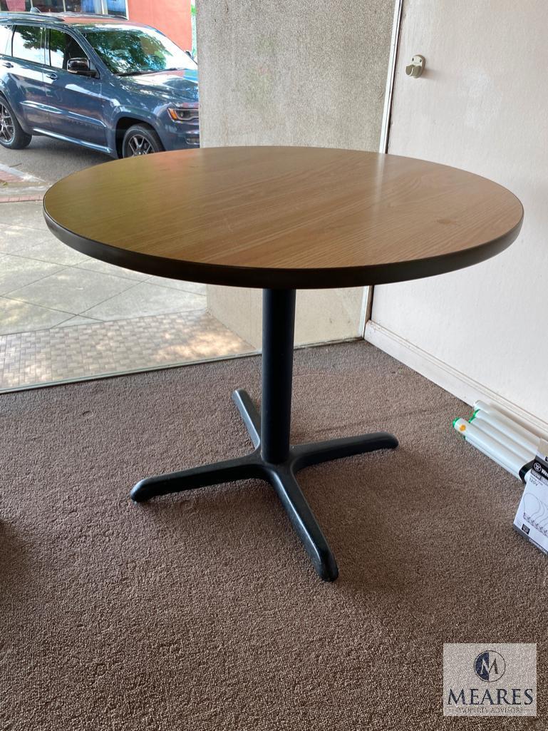 Two 3' Round Wood Tables