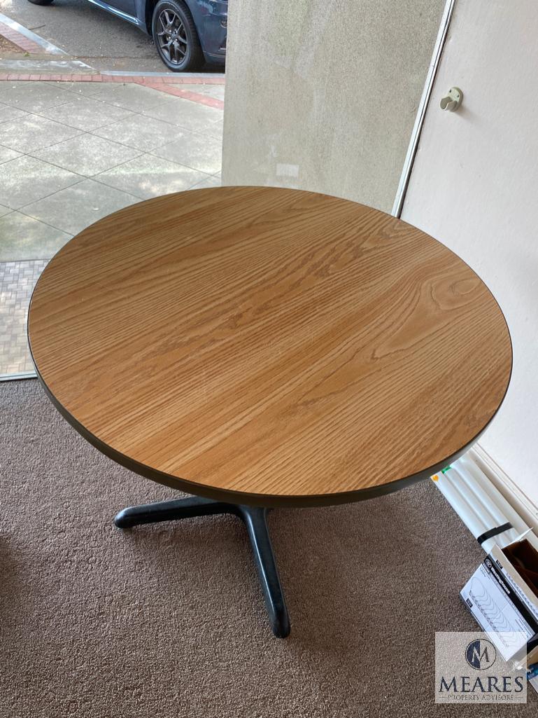 Two 3' Round Wood Tables