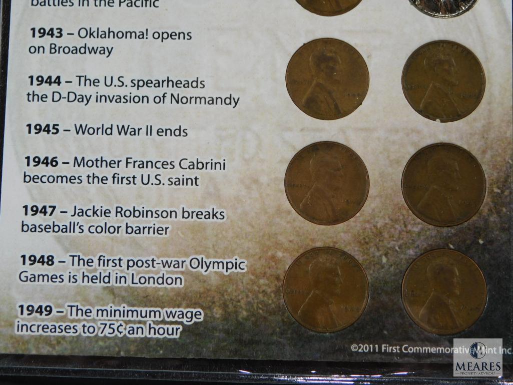 3 Lincoln Cent Sets 1940's, 2009 & 10 Different Proofs