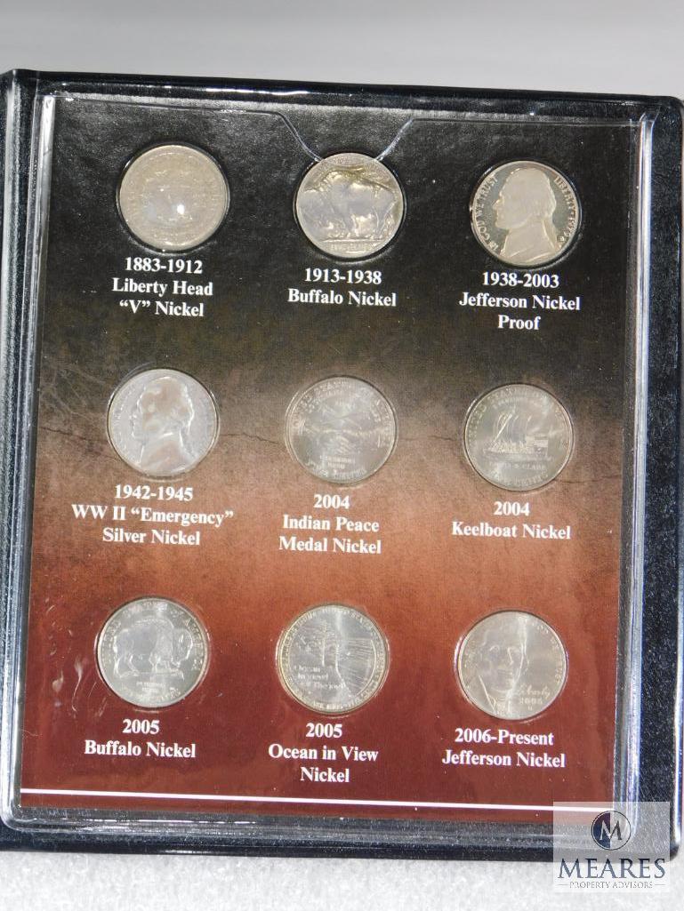 3 Nickel Sets: WWII Silver Nickels, Last 3 Years of Liberty, 100 Years of American Nickels