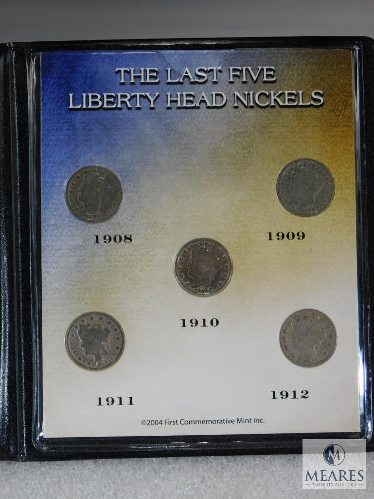 3 Nickel Sets: WWII Silver Nickels, Last 5 years of Liberty, Last 3 Years of American