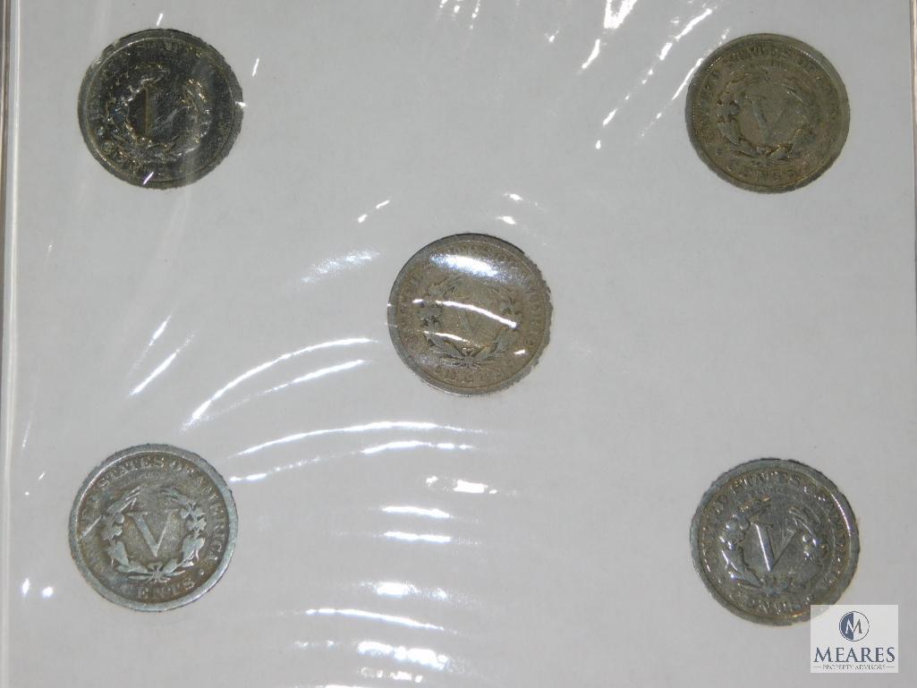 3 Nickel Sets: WWII Silver Nickels, Last 5 years of Liberty, Last 3 Years of American