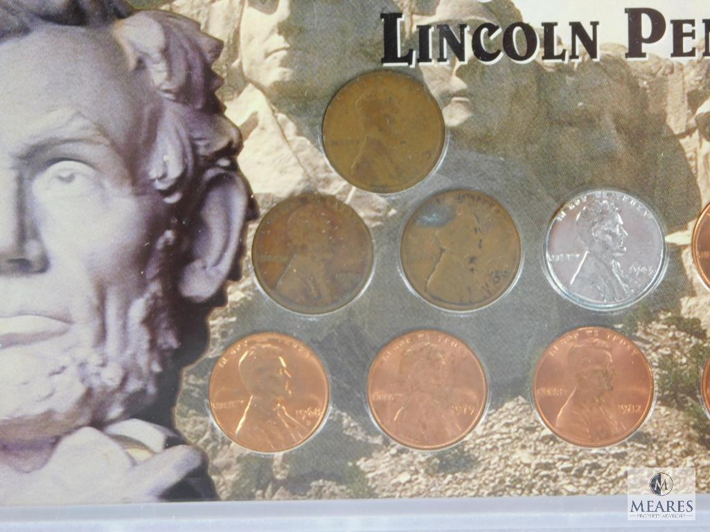 3 Lincoln Cent Sets 9 Decades of Lincolns, 10 Decades of American Pennies & 3 Centuries