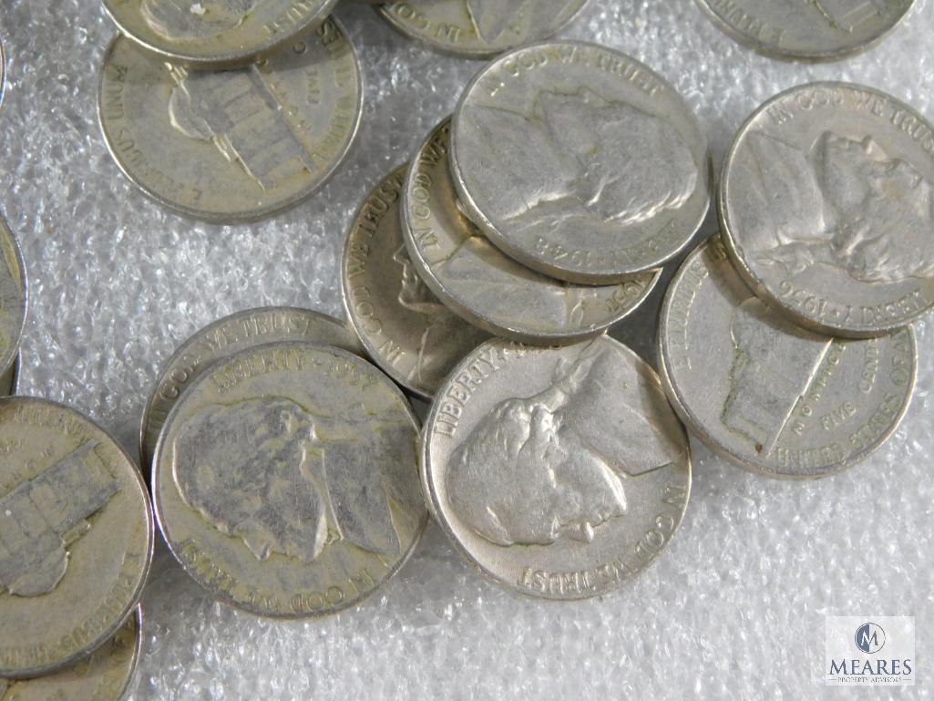 4 Rolls Jefferson Nickels All 1940's & 1950's