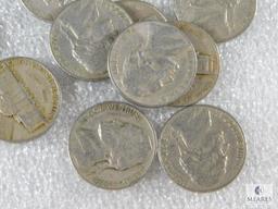 3 Rolls Jefferson Nickels All 1940's & 1950's