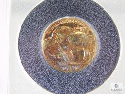 1930 & 1934 Gold Plated Buffalo Nickels & 1912 Liberty Nickel