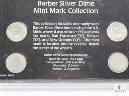 Barber Dime Collection 1902-O, 1907, 1908-S, 1914-D