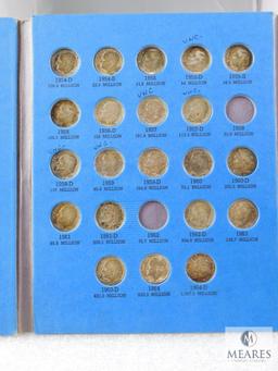 1946-1978 Roosevelt Dime Partial Set with 33 Silver Dimes, Many BU and Has Key 1955-P-D-S