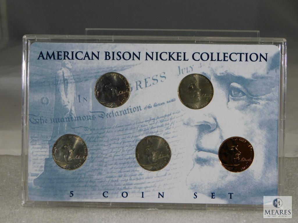 Three Different Nickel Sets includes Buffalo, Liberty, 24KT. Gold Plated & 4 Silver WWII
