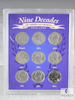 Three Different Nickel Sets includes Buffalo, Liberty & B-D-S Set of WWII Silver