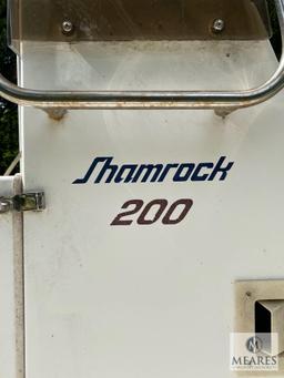 1992 Shamrock 200 Open Center Console Boat with Inboard Engine