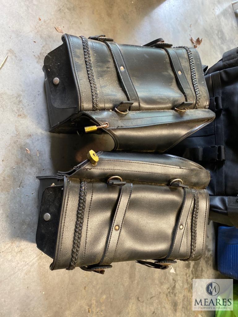 Motorcycle Lot - Saddlebags and Backpack