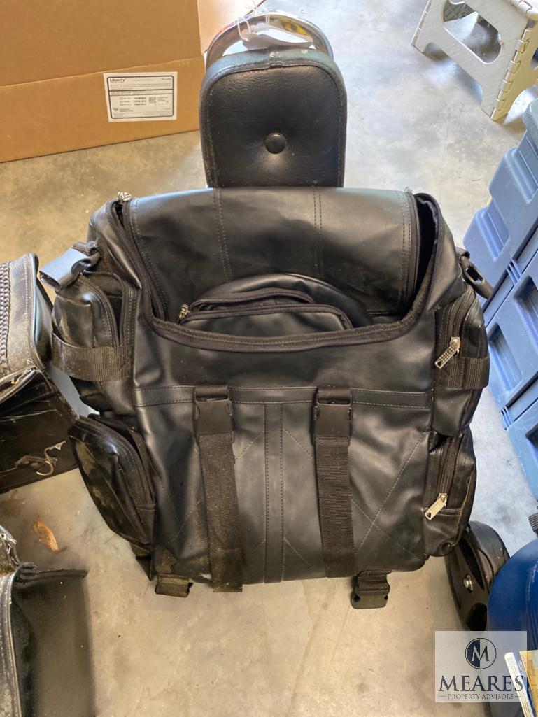 Motorcycle Lot - Saddlebags and Backpack