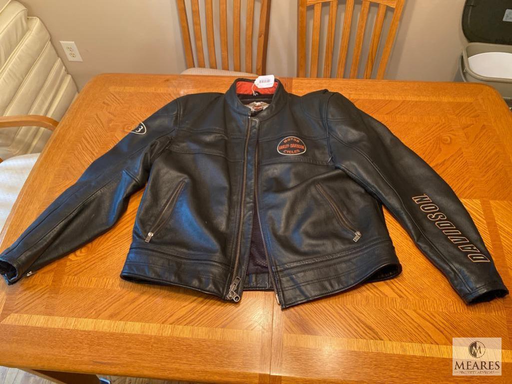 Leather Harley-Davidson Motorcycle Jacket - Size 2XL