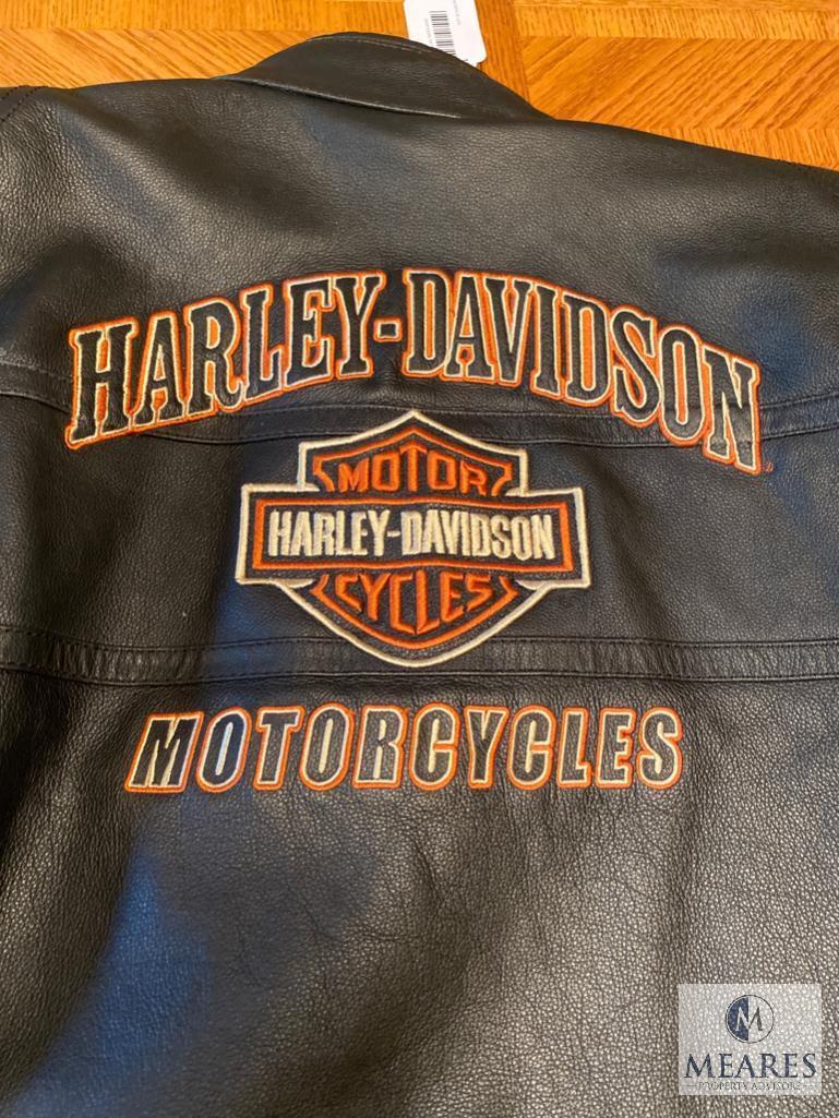 Leather Harley-Davidson Motorcycle Jacket - Size 2XL