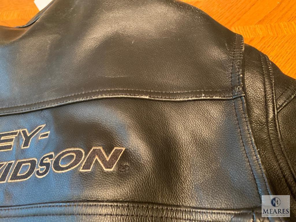 Leather Harley-Davidson Motorcycle Jacket - Size 2XL