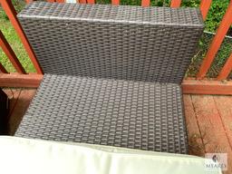 Two-piece Indoor-Outdoor Wicker Set with Cushions