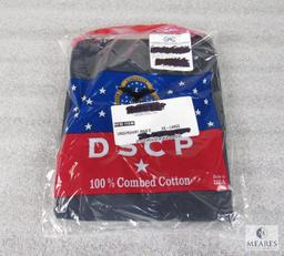 Lot of Approximately 13 Campbellsville Apparel Co. Navy DSCP 100% Combed Cotton Mens Undershirts