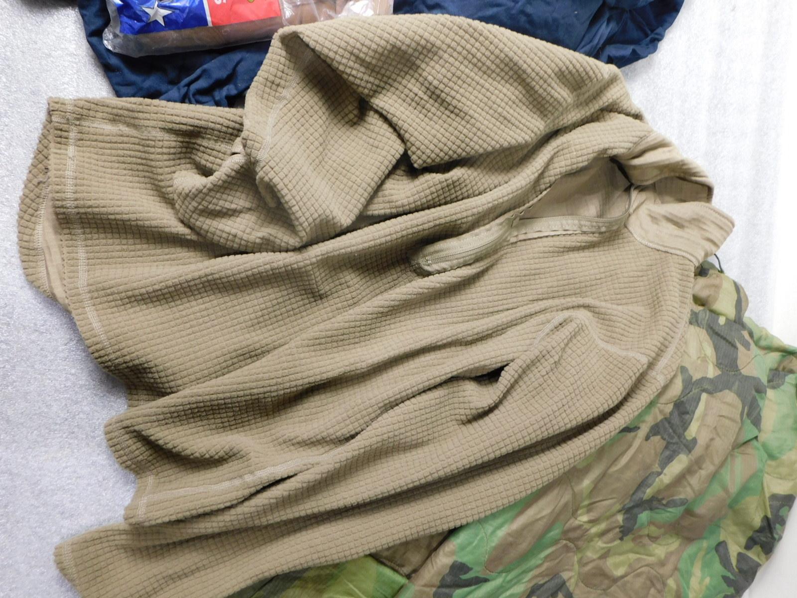 Lot of Assorted Military Shirts, Propper Base Layers, Camo Blanket, Briefs, and more