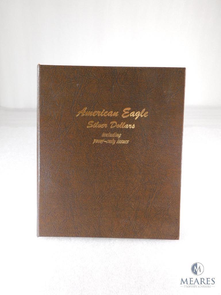 American Eagle Silver Dollar Set in Archival Quality Binder - 21 Coins