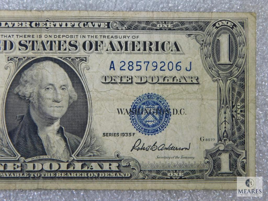 Group of Five US $1 Small-size Silver Certificates