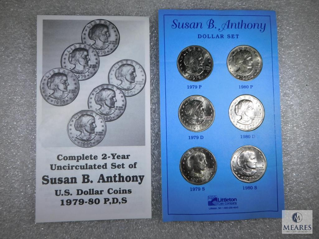 Susan B Anthony Dollar Set - Complete Two-Year Set 1979-80 PDS