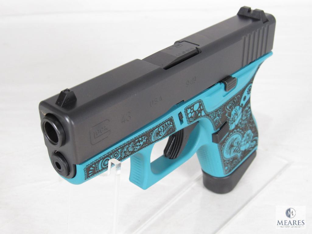 New Glock 43 "Tiffany & Paisley" 9mm Semi-Auto Pistol