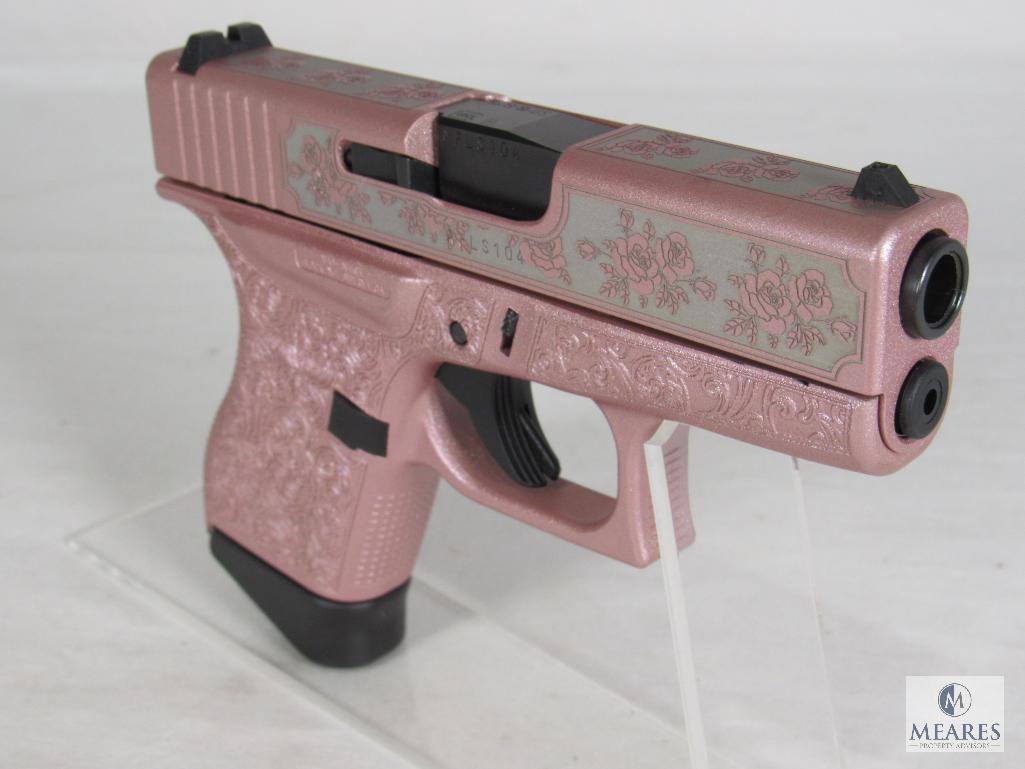 New Glock 43 "Glock N Roses" Rose Gold 9mm Semi-Auto Pistol