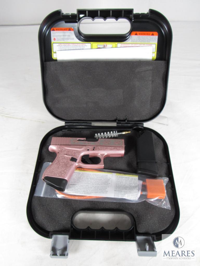 New Glock 43 "Glock N Roses" Rose Gold 9mm Semi-Auto Pistol