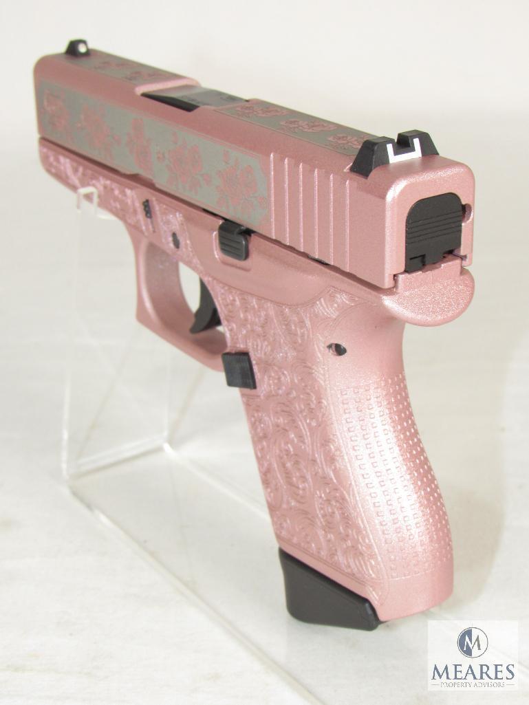 New Glock 43 "Glock N Roses" Rose Gold 9mm Semi-Auto Pistol
