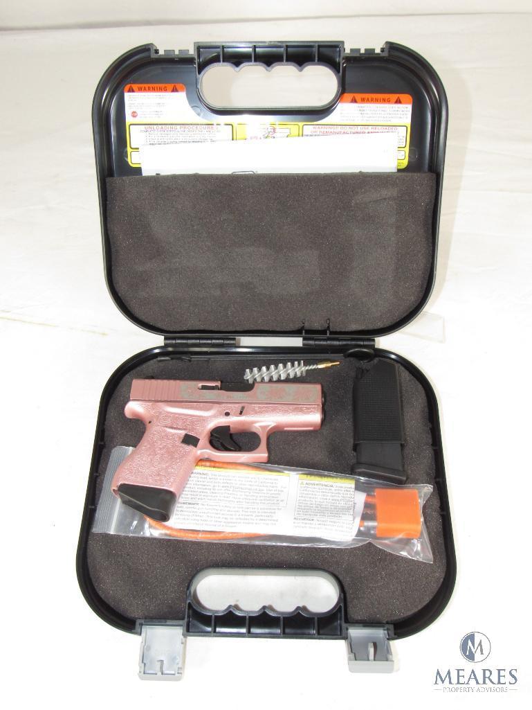 New Glock 43 "Glock N Roses" Rose Gold 9mm Semi-Auto Pistol