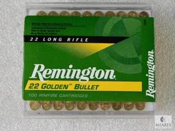 100 Rounds Remington .22 LR Golden Bullet Ammo