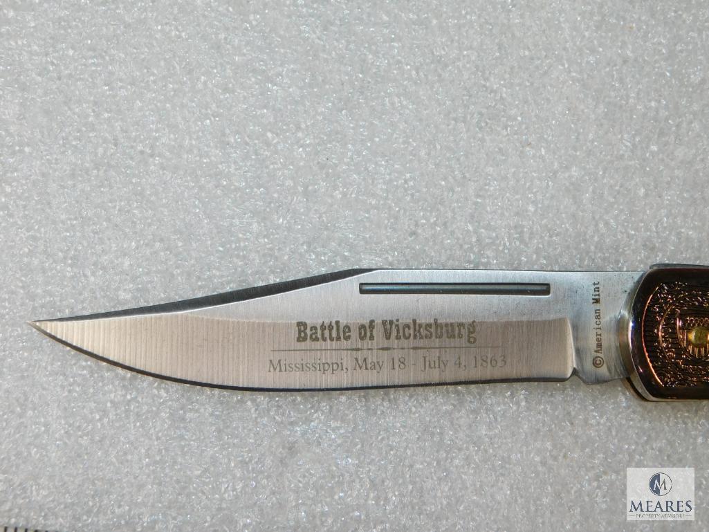 American Civil War Pocket Knife Collection Ulysses S. Grant - The Battle of Vicksburg 150th