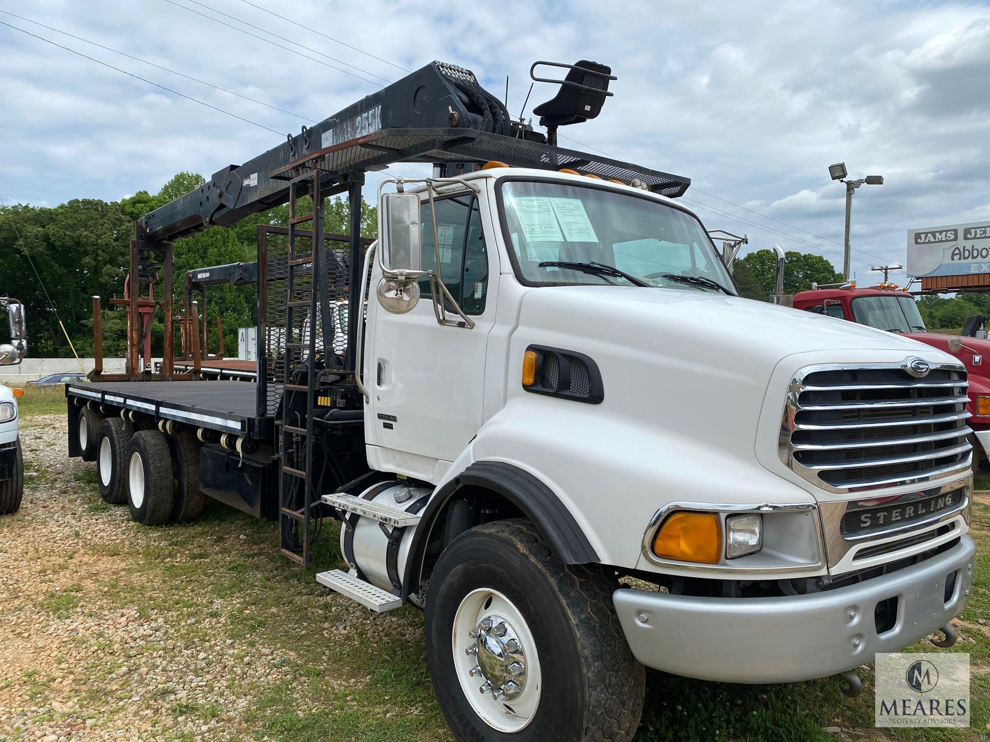 2006 Sterling L9500 Series Truck with Fork Crane, VIN # 2FZHAZCV56AV07598