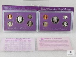 1990 and 1991 US Mint Proof Coin Sets