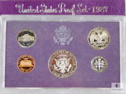 1986 and 1987 US Mint Proof Coin Sets
