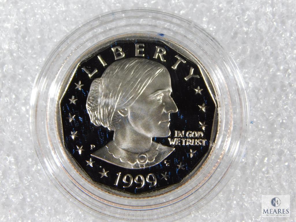 Group of Two 1999 Proof Susan B Anthony Dollars