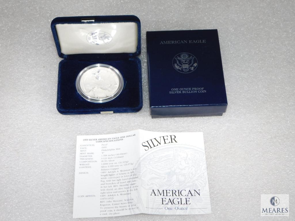 1999 US Mint Silver Eagle One-Dollar Proof Coin