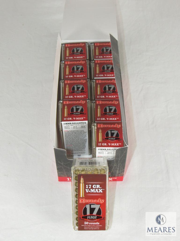 500 Rounds Hornady .17 HMR 17 Grain V-Max Ammo